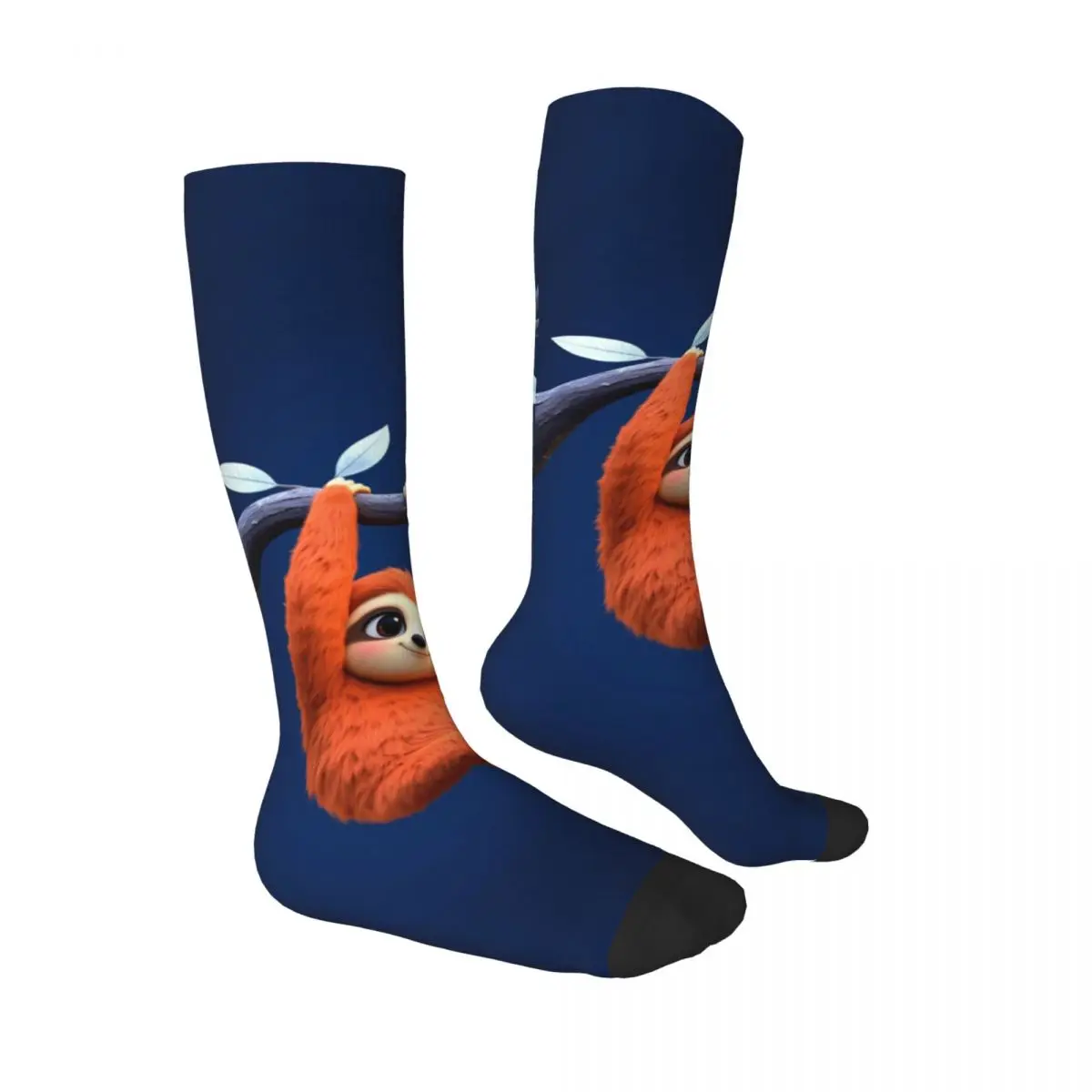 Retro Anime Funny Sloth Socks Stockings For Women Men Streetwear Sock With Unique Sloth Pattern For Everyday Wear