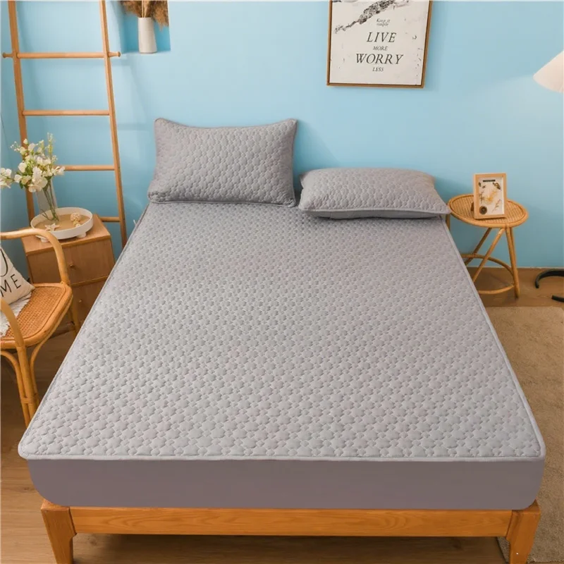 Maternal Child Grade Quilted Mattress Cover Anti-bacterial Anti-mite Bed Fitted Sheet Thicken All-inclusive Bed Protector Cover