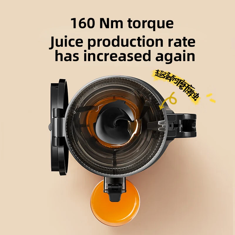 Large Caliber Juicer Residue Separation Household Low-speed Fruit Vegetable Multi-functional Juicer Commercial Electric Juicer