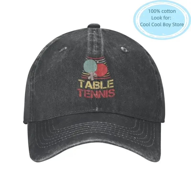 Custom Cotton Table Tennis Gift Idea Ping Pong Tennis Baseball Cap Hip Hop Men Women's Adjustable Dad Hat Spring