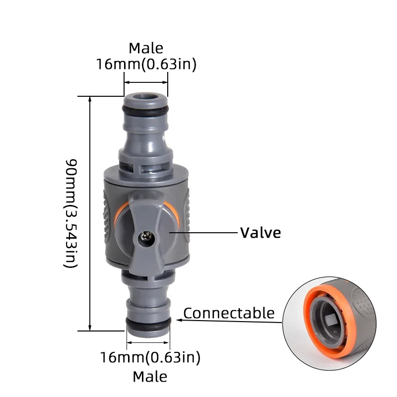 1 Stück 1/2" 3/4" 1" Gartenschlauch-Schnellanschlussadapter -EU-BPS-Gewindeanschlüsse für Wasserhähne, Spritzpistolen und Bewässerungssysteme – Detail 10