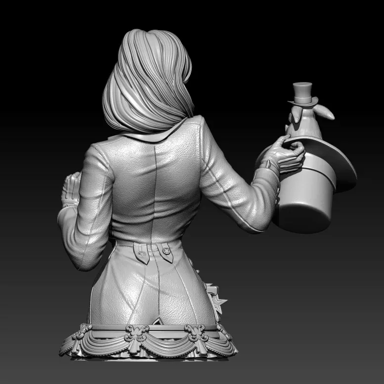 60mm 80mm Resin Model Lady Magic Figure Sculpture Unpainted No Color RW-924