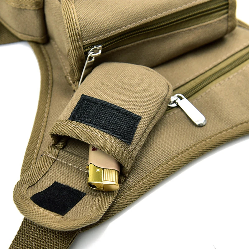 Men Canvas Drop Waist Bags Leg Pack Bag Men Belt Bicycle And Motorcycle Money Belt Fanny Pack For Work High Quality