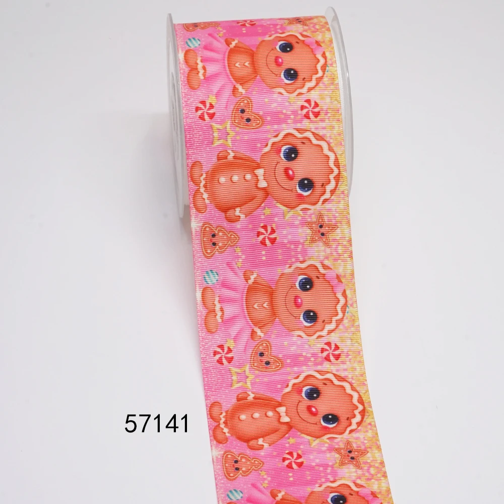 Tự Làm Hoạt Hình Giáng Sinh In Hình Grosgrain Nơ Cho Thủ Công Cung Cấp Phụ Kiện May Vá 5 Thước, Phẳng Nhựa 10 Miếng. 51171