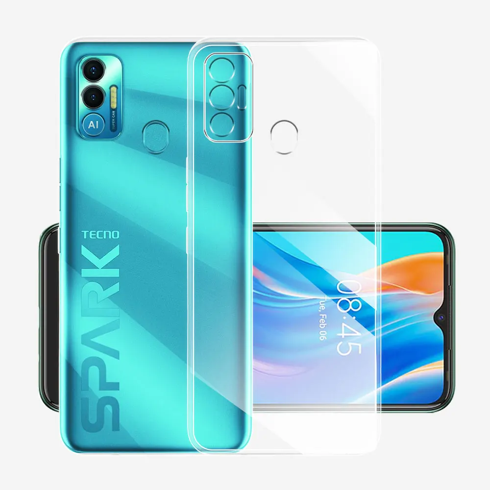 For Tecno Spark 7 Case KF6 Ultra Thin Silicone Soft TPU Clear Back Case Cover For Tecno Spark7 Coque For Tecno Spark 7 Fundas