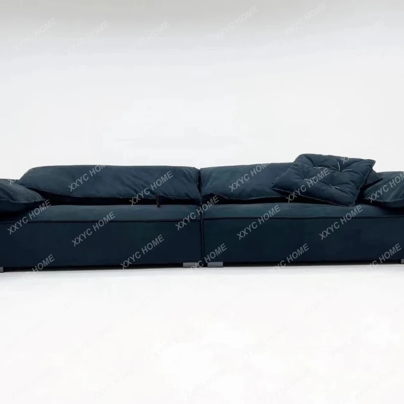 ls04Ls04 Minimalist Matte Cloth Sofa, Simple Modern Living Room Sofa