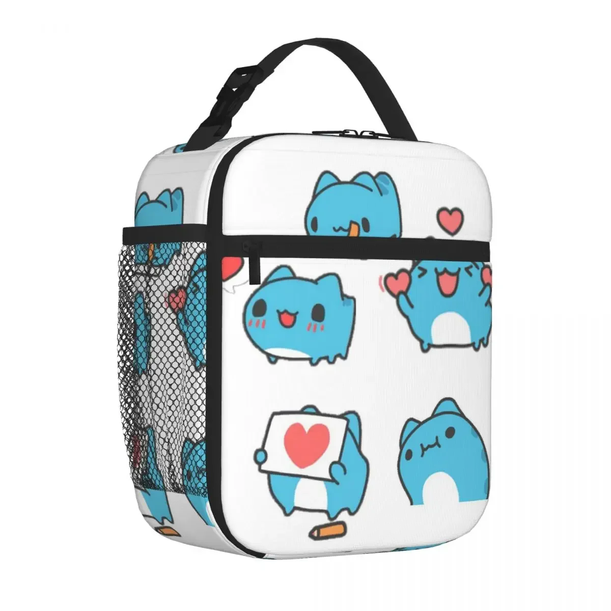 Comic Cat Bugcat Capoo Bug Cat Lunch Bags Insulated Lunch Tote Portable Bento Box Leakproof Picnic Bags for Woman Work Children