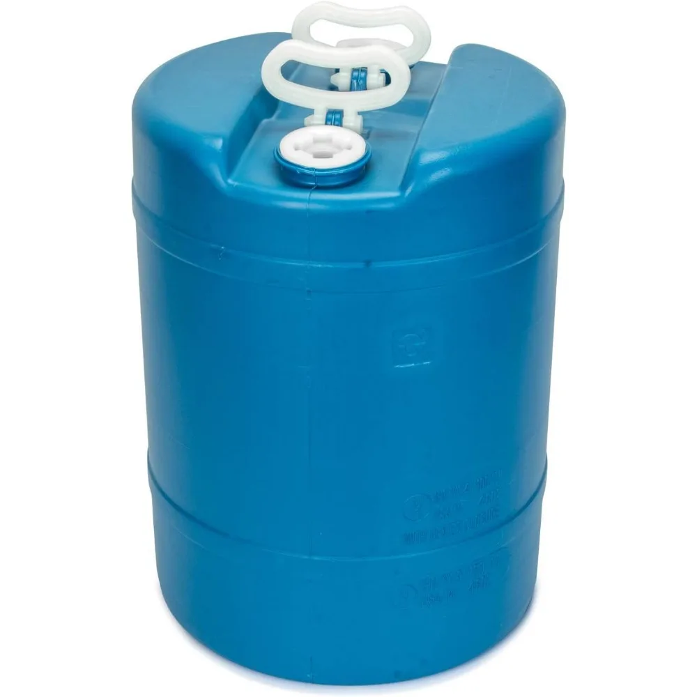 Portable 15-Gallon Water Storage Drum - Emergency Supply, Reusable, BPA-Free, Food-Grade Container