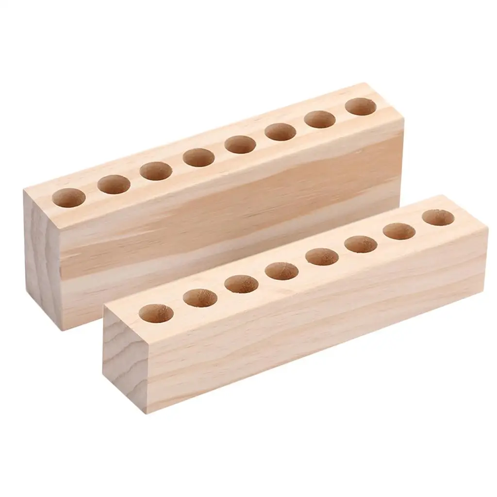 

Lip Balm Container Holder Cosmetic Organizer Rack Wooden Makeup Case for Jewelry Organizer Storage