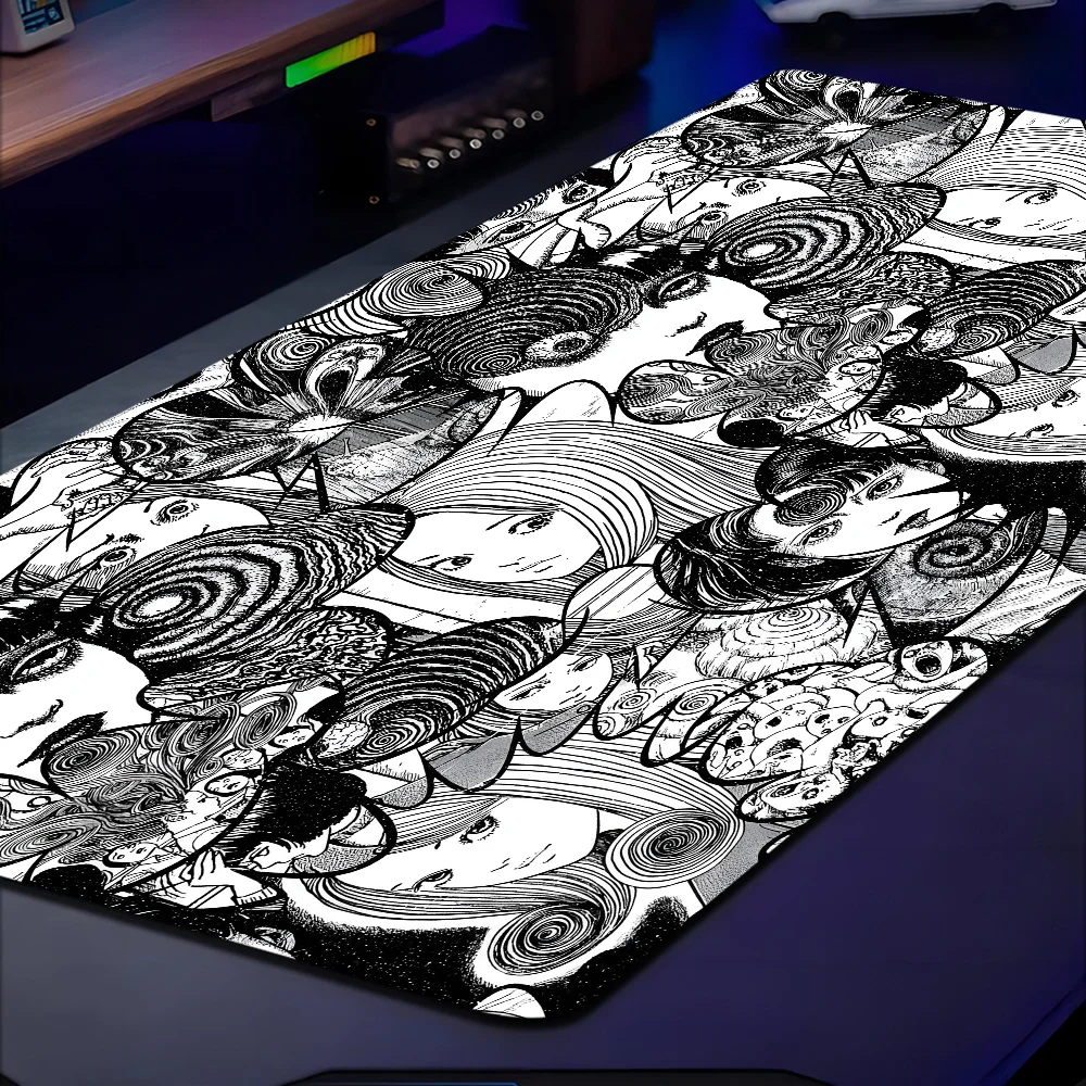 Junji Ito Tomie kakakami Anime Mousepad Boy, alfombrilla de goma Natural para juegos, tamaño de escritorio para Gaming World of tanks CS GO Ze