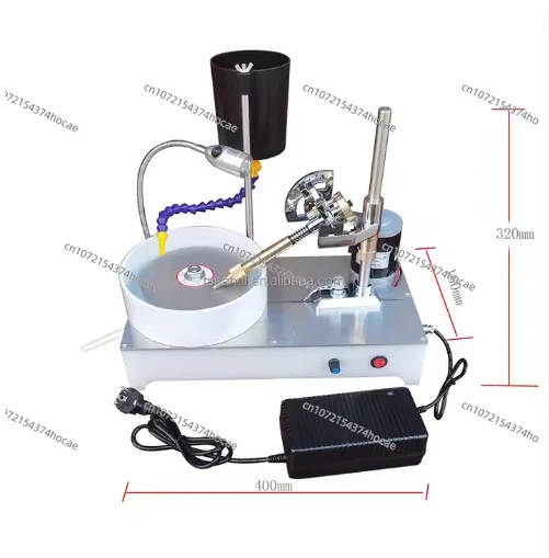 Digital Display Gem Faceting Machine Precision Gemstone Faceting with Digital Angle Manipulator Jewel Flat Grinder 0-3000RPM