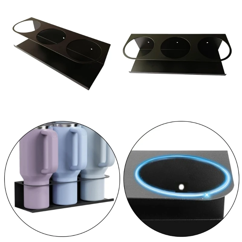 2025 رف تخزين جديد معلق الجدار المدمج لزجاجات المياه المطبخ المطبخ الملحق