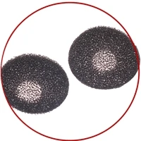 【U】100Pcs 18MM Sponge Earmuffs Ear Eartips Headphone Protection Sponge Cover For Flat Head Earphone Earbuds Headset Accessories