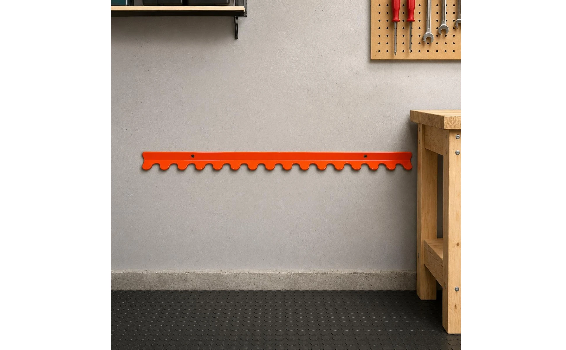 Golf Club Wall Rack Metal Golf Club Storage Stand Vertical Slot Rack Mounted with Holes for Garage