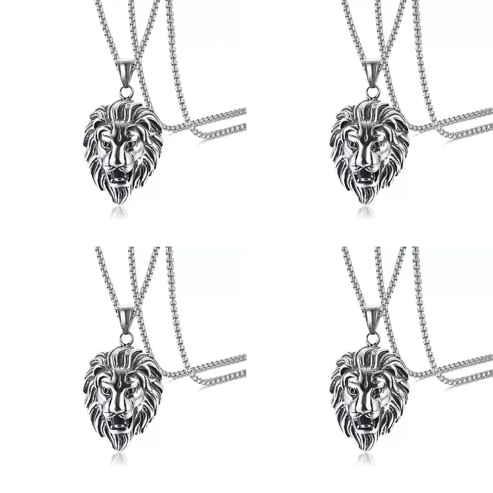 

European and American men's stainless steel necklace popular hip-hop style titanium steel cross pendant keel