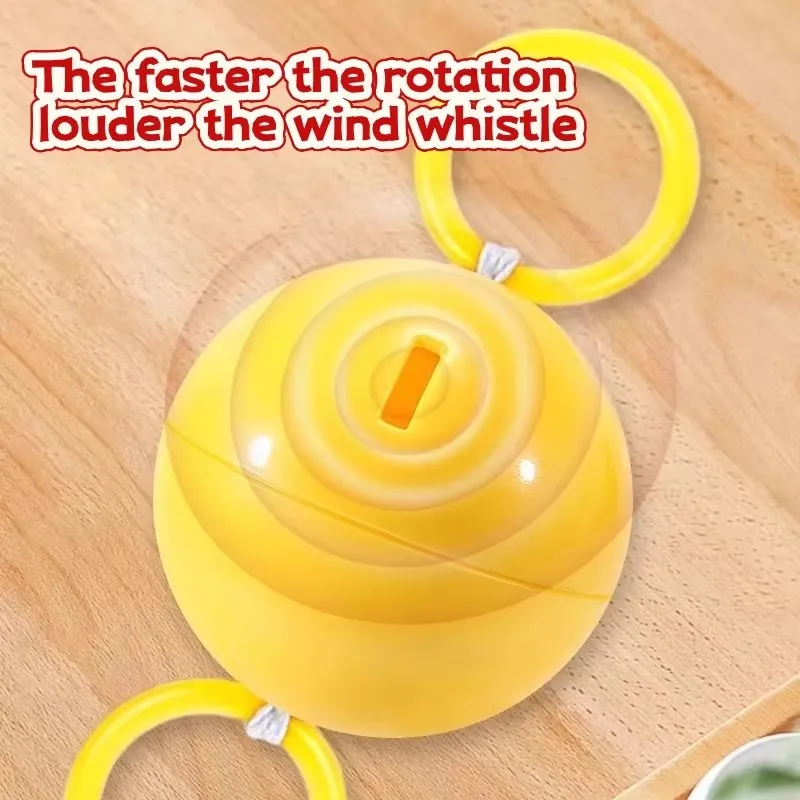 2pcs Luminous Whistle Ball Children's Rotating Flash Flywheel Puzzle Pulling Rope Childhood Creative Stress Relief work out Toy 썸네일 4