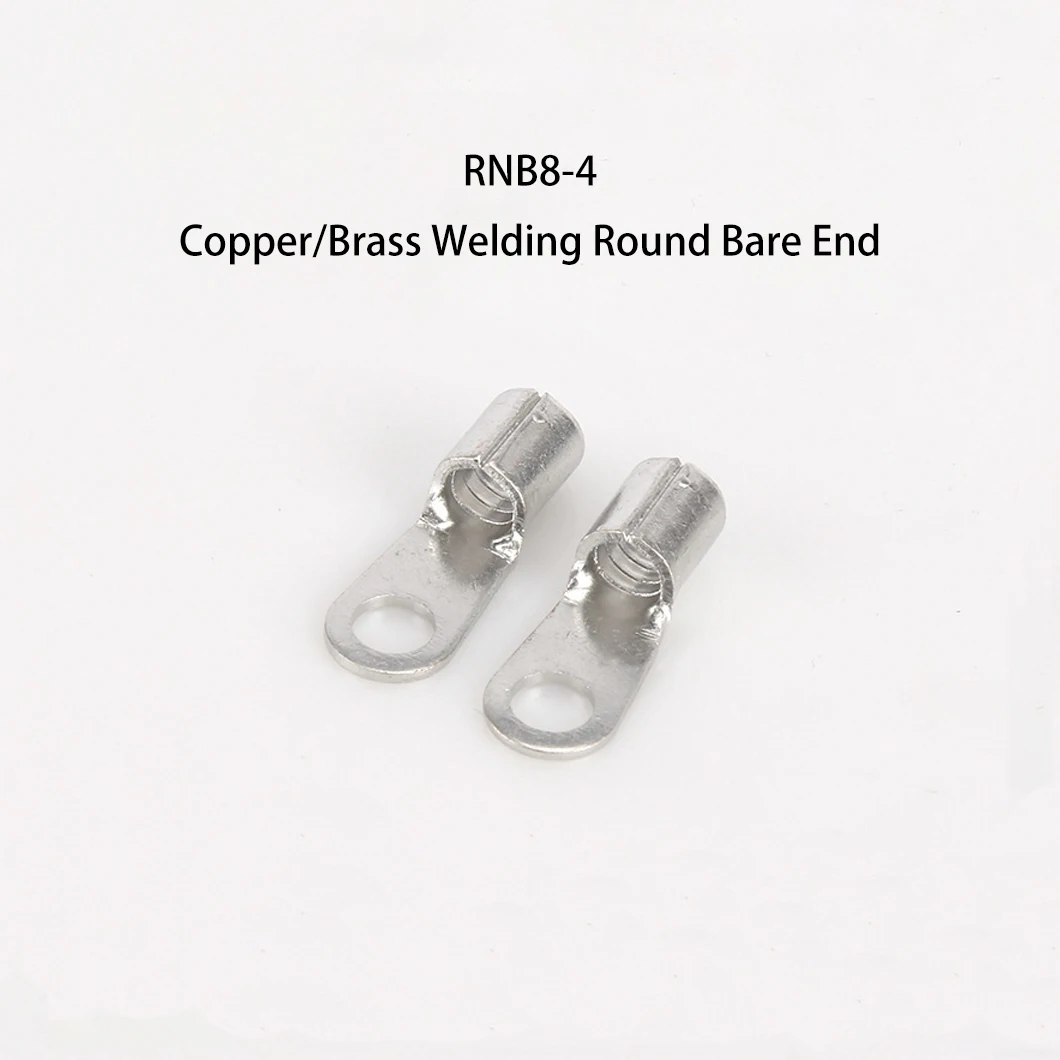 RNB8-4/5/6/8/10 Cold Pressed Terminal O-type Bare End Cold Pressed Wiring Terminal Copper/Brass Material Wiring Terminal