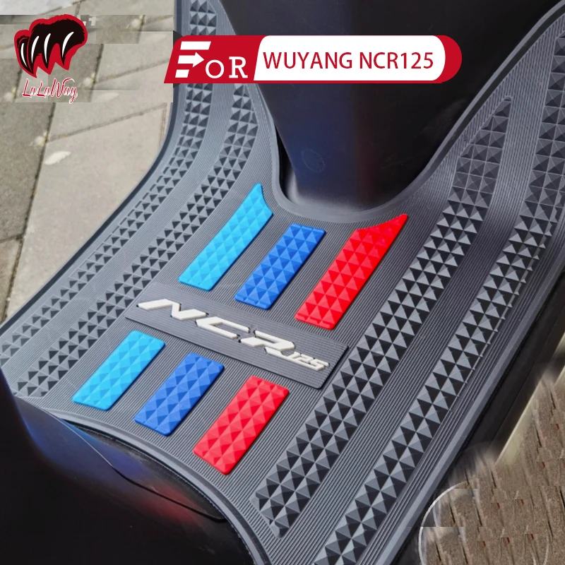 

For Wuyang HONDA NCR125 Scooter Motorcycle Mat Pedal Rubber Foot Skid Pad Floor Mat Carpet Water Proof