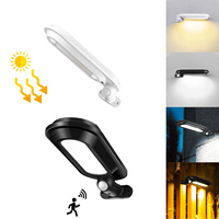 Rotatable Solar Power LED Wall Lamp PIR Motion Sensor Outdoor Outdoor Garden Security Yard Cold Warm White Lamps Waterproof