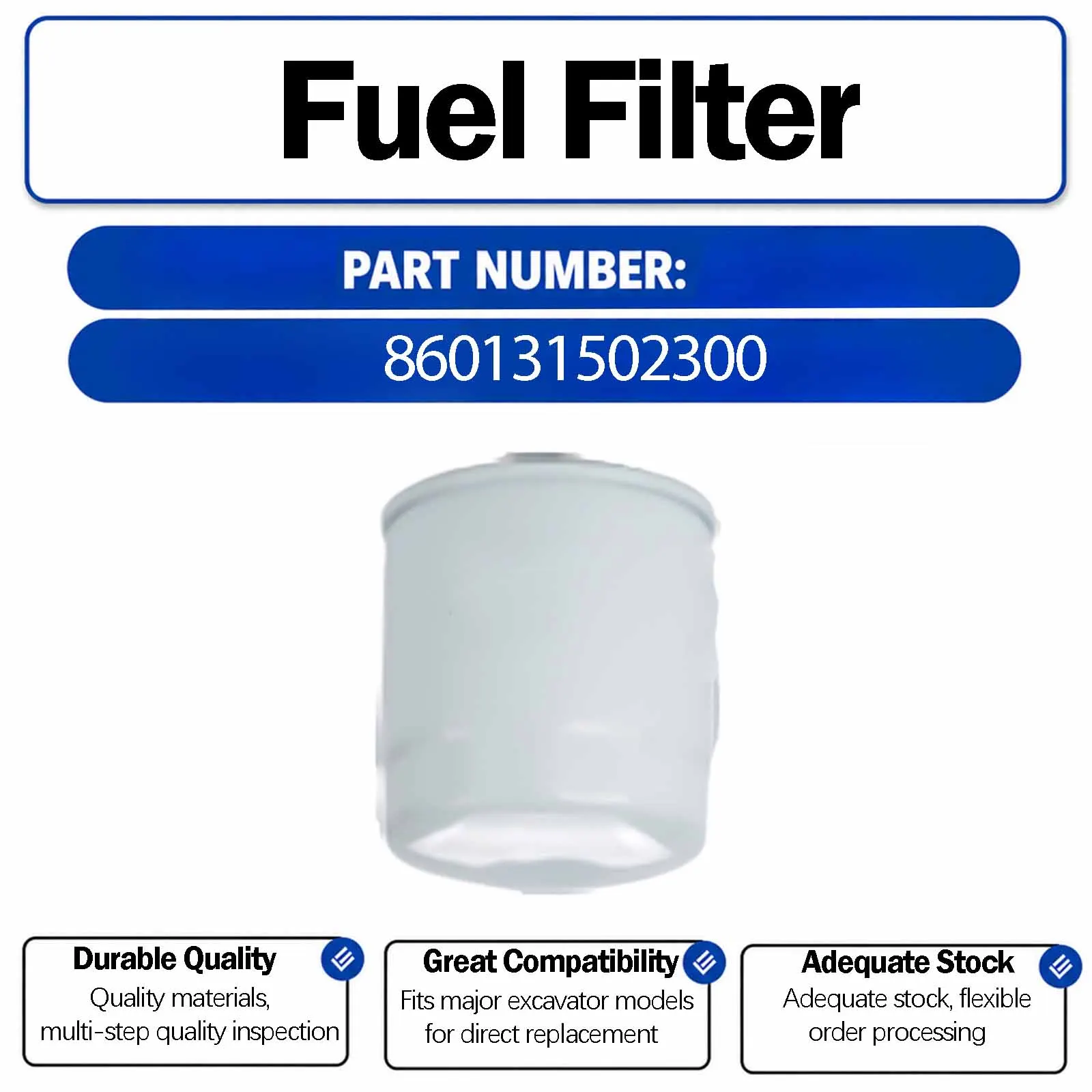 Oil Filter 860131502300 For Lovol FR80G Crawler Excavators