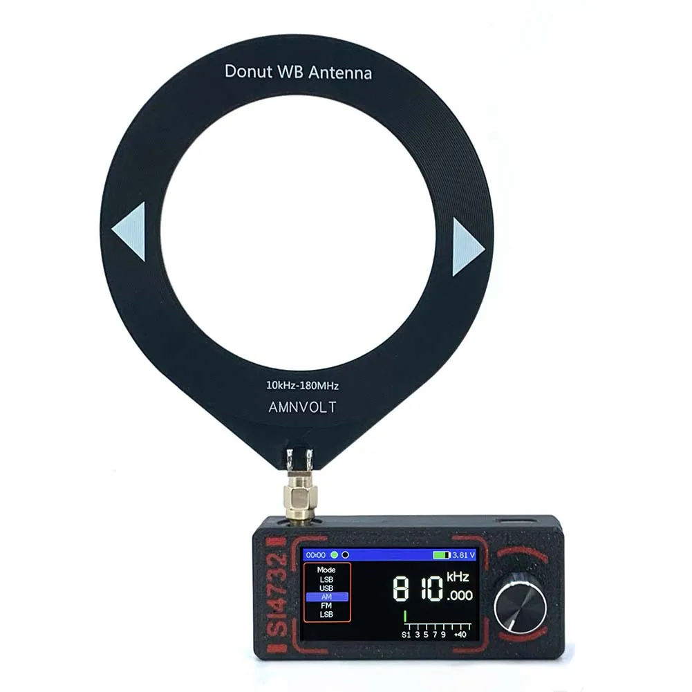 

High-definition Screen 170*320 Resolution FM AM SSB Receiver Easy Operation TYPE-C Charging Interface For MW SW Listening
