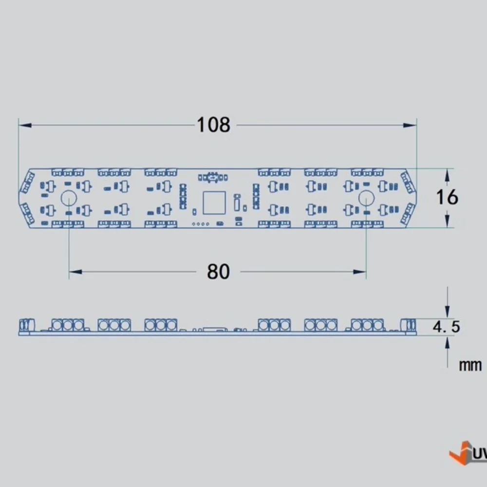 

Simulation Light-emitting Lamp Board 8x4 Heavy-Duty Tow Truck Warning Light 56362# FH16 750 For 1/14 Volvoo Tamiya RC Dump Truck