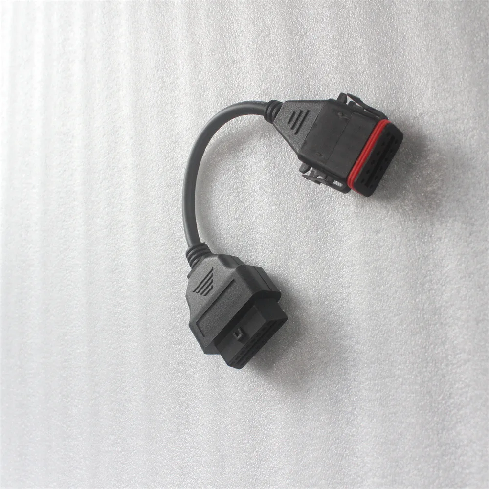 OBD Adapter 12 PIN Connector for Cummins Truck Scanner Test Cable for Inline6 Komatsu 12pin To OBD2 16pin Convert Wire Harness