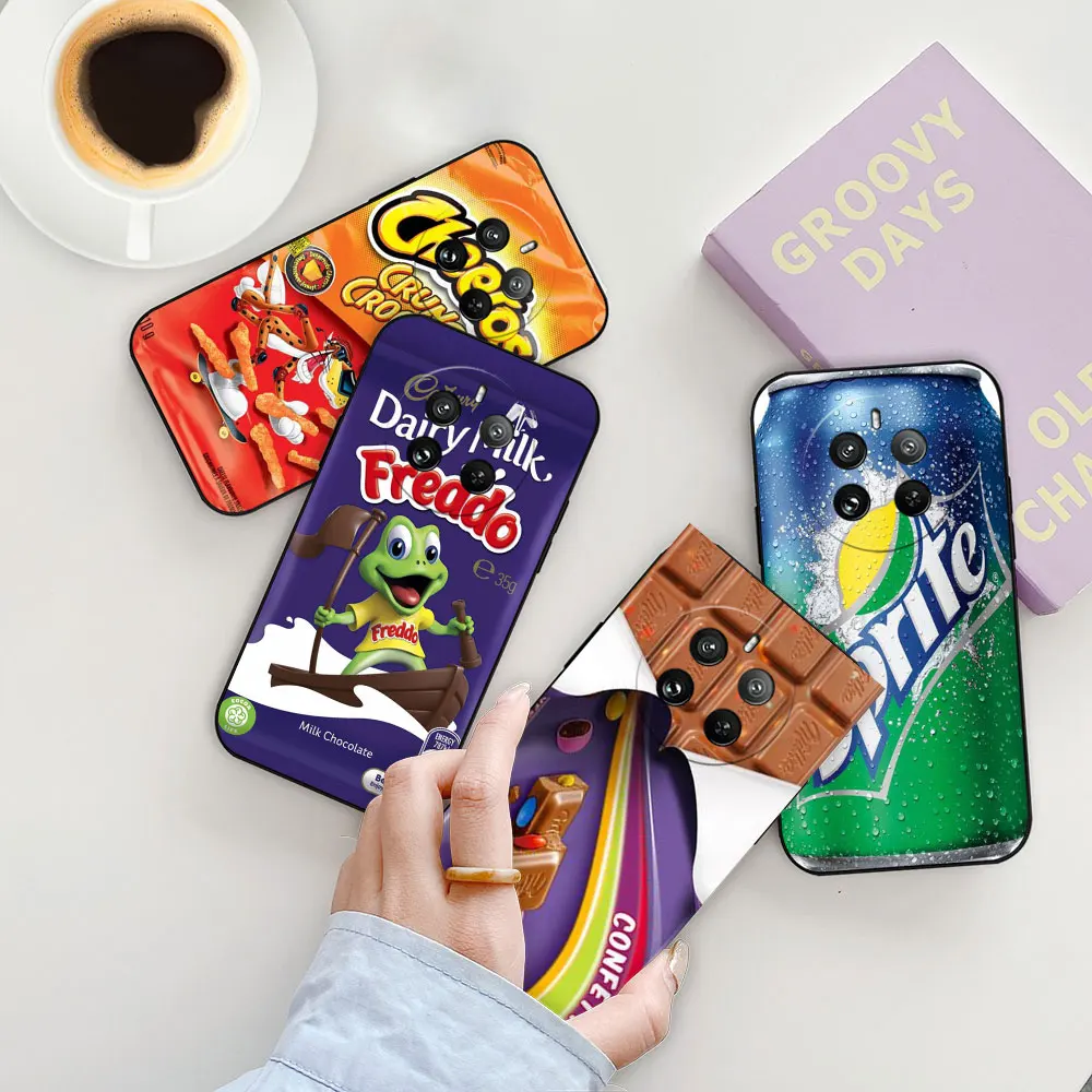 Chocolate Chips Cola Biscuit Phone Case For HONOR 8 8X 9X 10I 10 20 70 90 LITE X7 X7A X8 X9 X9A HUAWEI Y6P Y7 Y7A Y9 PRO 5G