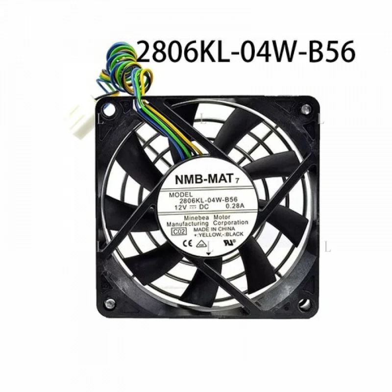 

L для NMB 70*70*15 мм 2806KL-04W-B56 12 В постоянного тока 0,28 А 4-контактный промышленный вентилятор охлаждения корпуса процессора