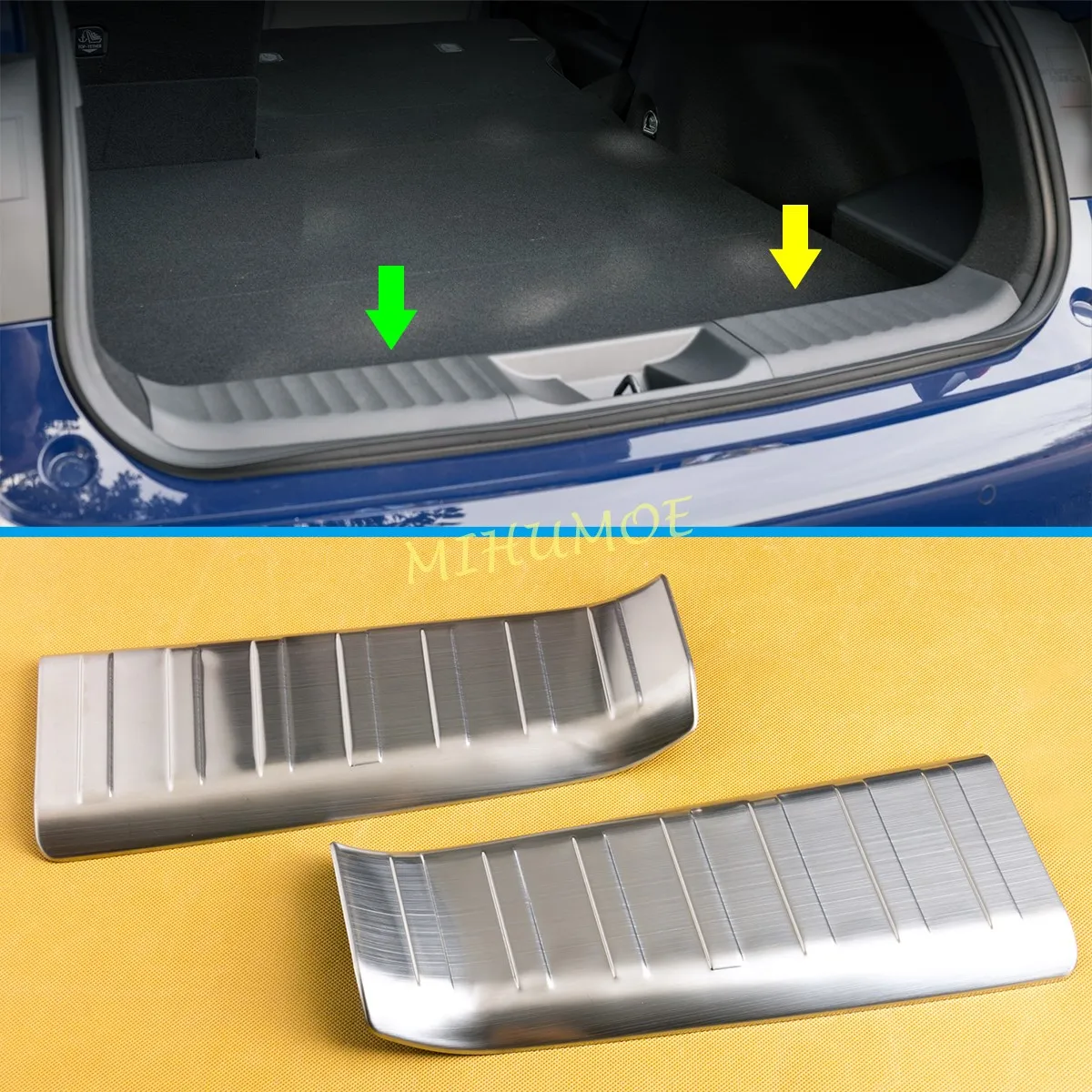 For Toyota Prius 2023 2024 Stainless Steel Trunk Sill Luggage Entry Guard Bumper Protector