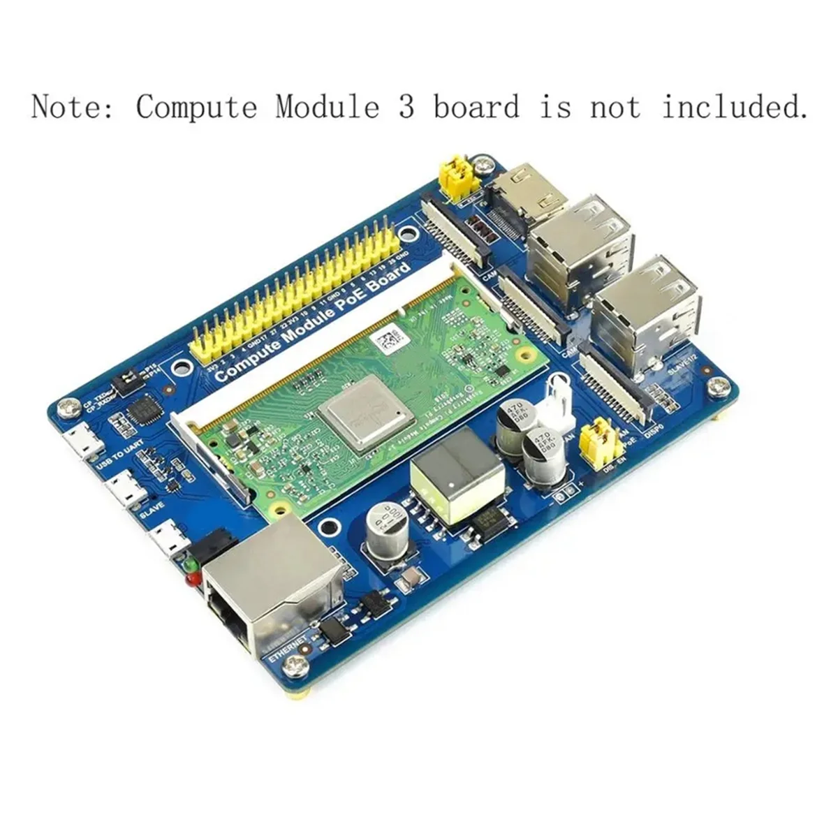 Imagem -04 - Placa de Expansão Usb para Raspberry pi Cm3 Poe Ethernet Gpio Breakout Módulo Hat Compute Módulo 3