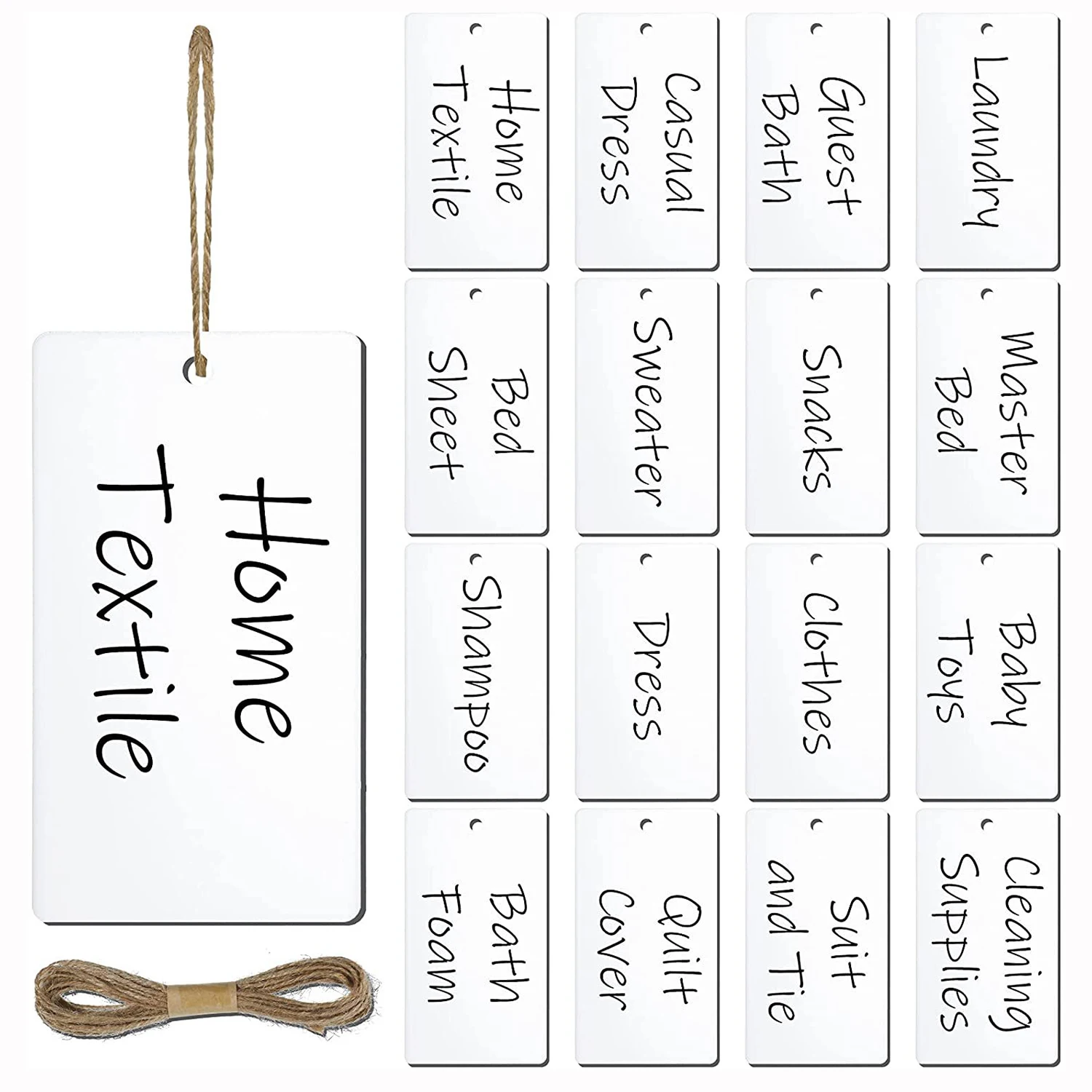 

20/30/50 акриловые пустые этикетки для корзины, «сделай сам», акриловая коробка для хранения, подвесные этикетки, кухонные кладовые знаки, праз...