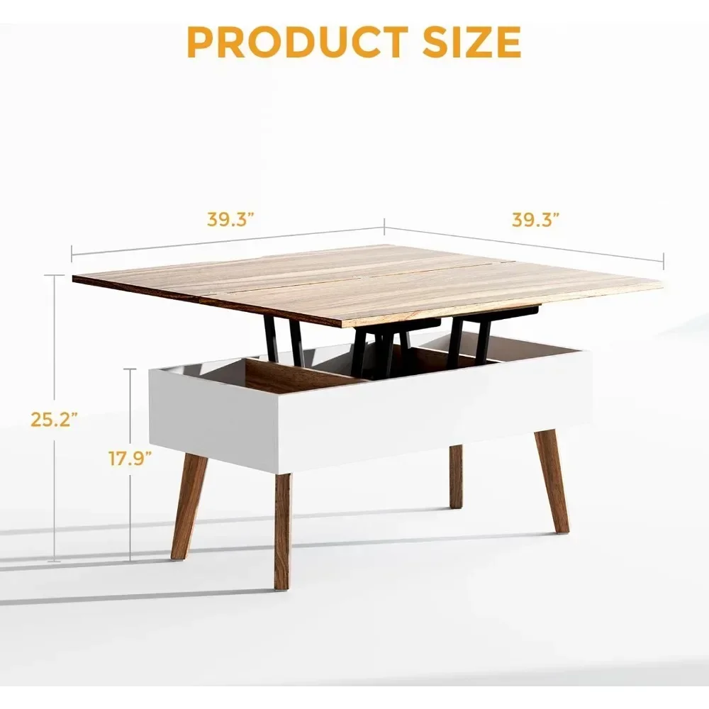 Table basse avec élévateur, Abrts to Dining, Brochure, Tables de restaurant, Basses, Rangement GNE, Meubles de salon Dolce Gusto, 3 en 1