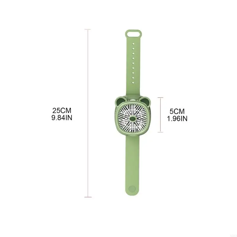 Cartoon Watch Fan Fan Summerable Fan Fan 5V Mini Cooler Поклонники Портативный тихий поклонник запястья