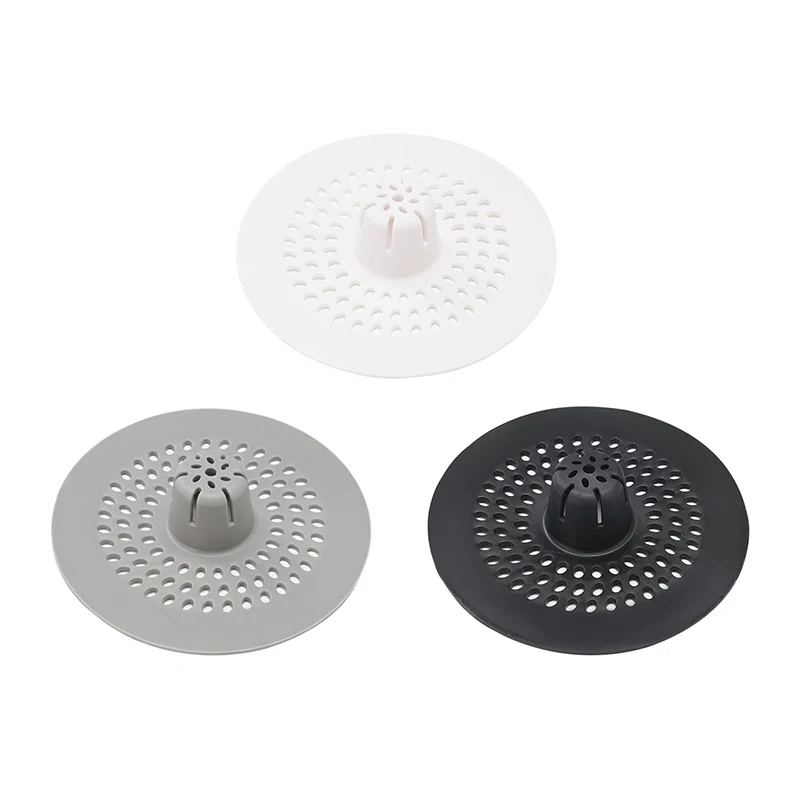 Anti-blocking Silicone Floor Drain Sticker Bathroom Sewer Hair Filter Drain Cover Floor Drain Mat for Kitchen Anti-cockroach - view 6