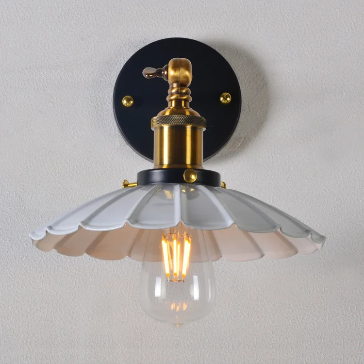 

American Vintage Bar Living Room Bedroom Balcony Lighting Aisle Iron Art Simple Bedside Lamp Creative Industrial Wind Wall Lamp