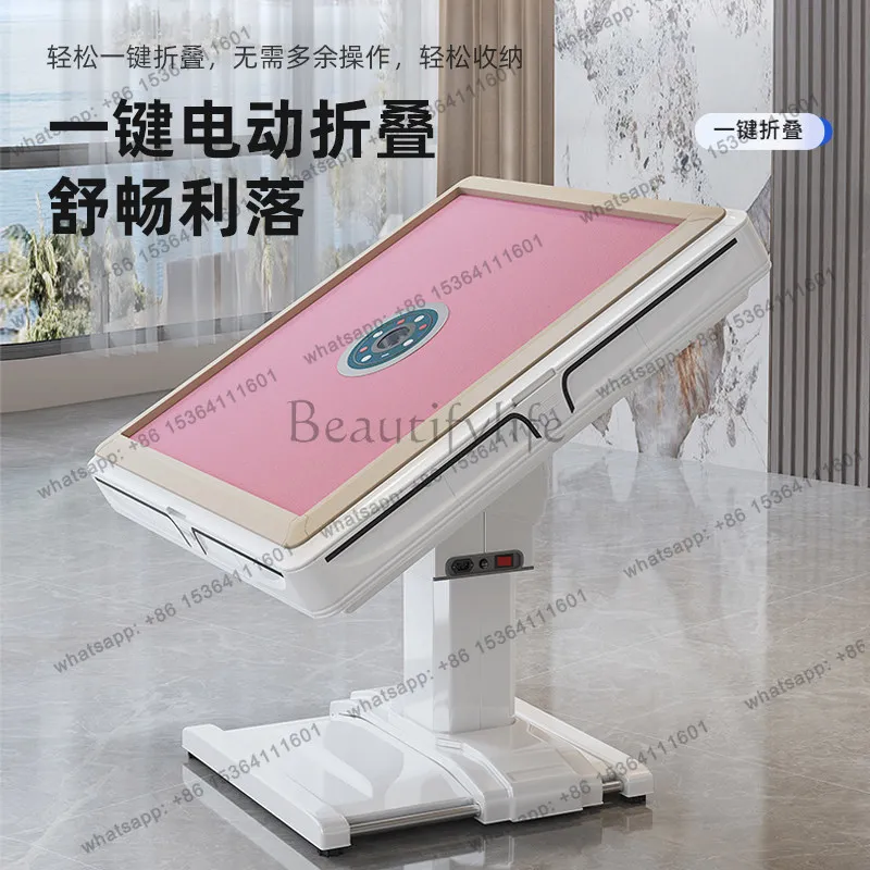 Mahjong machine roller coaster small size fully automatic household mahjong table