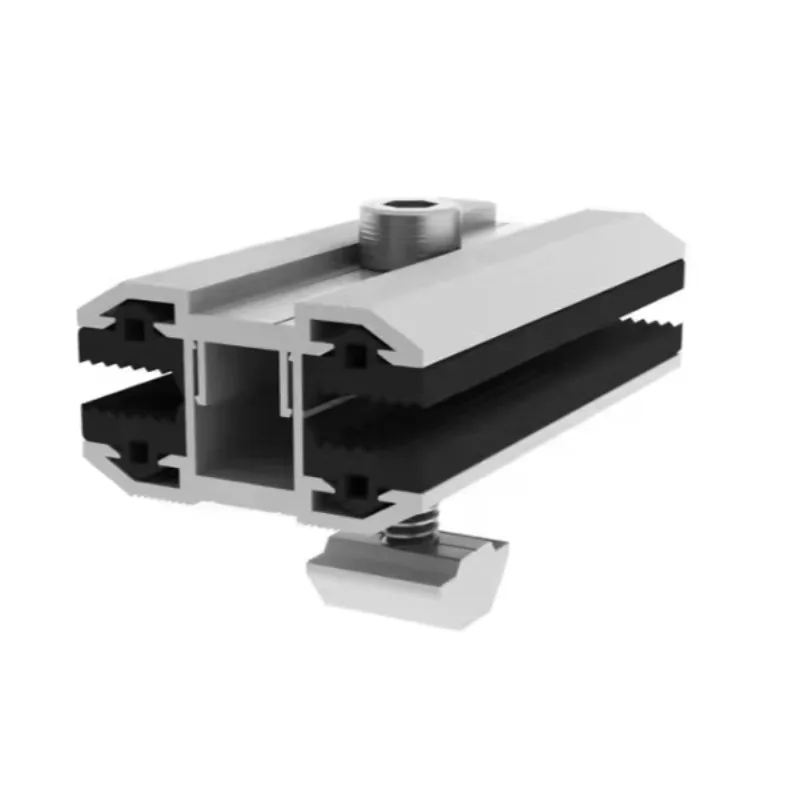 Aluminum Alloy Solar PV Clamps Adjustable Frame Mid End Clamps for Thin Film Panels OEM ODM Support - Detail 1