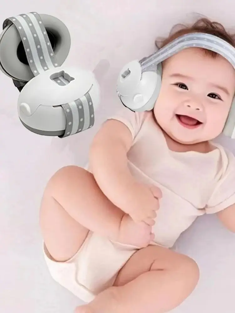 Protection auditive pour bébé, pour bébés et tout-petits, cache-oreilles élastiques à réduction de bruit, écouteurs pour bébé contre les dommages auditifs, améliore le sommeil