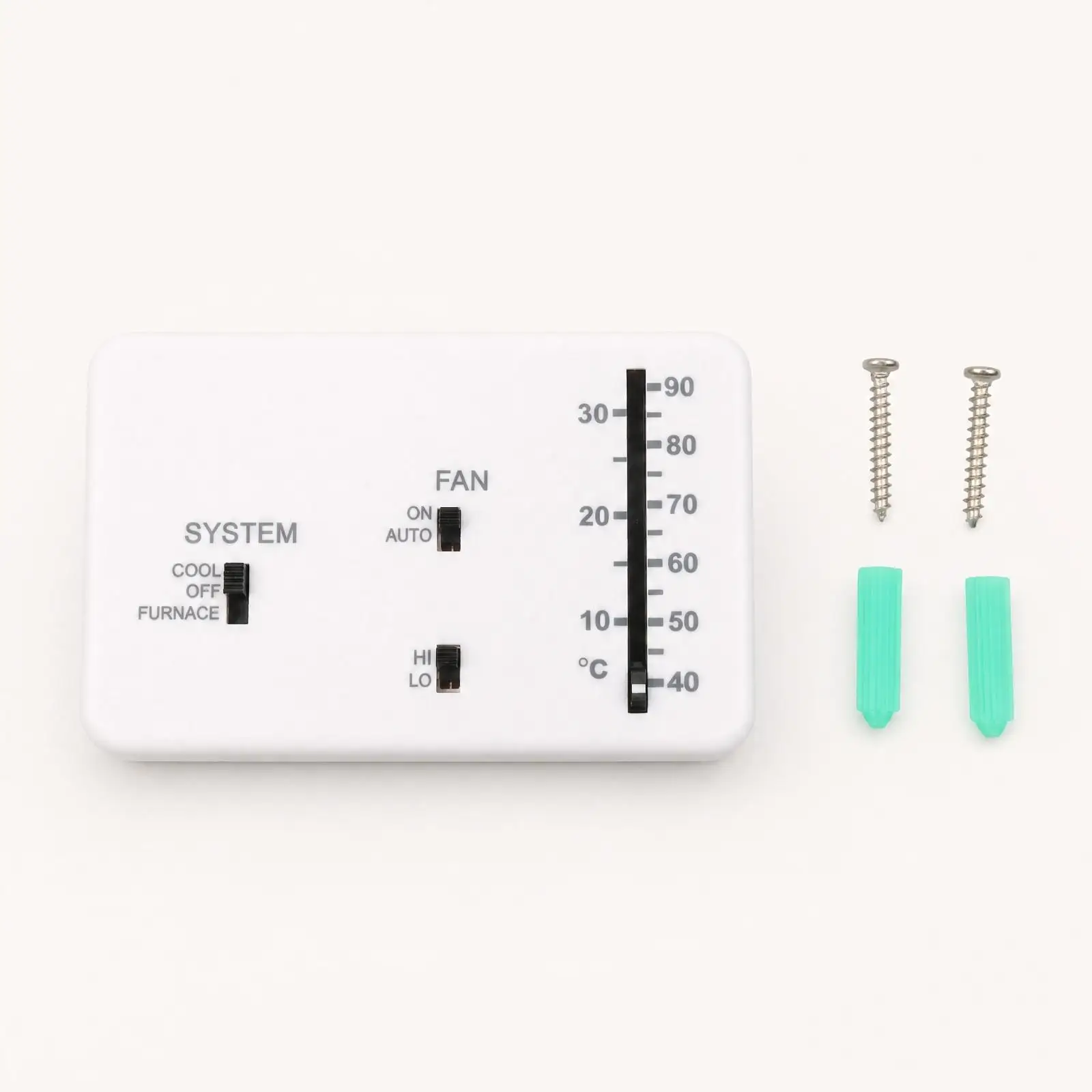 Analog RV Thermostat 12V DC Temperature Controller for Camper Van Motorhome Cool Furnace Fan Modes