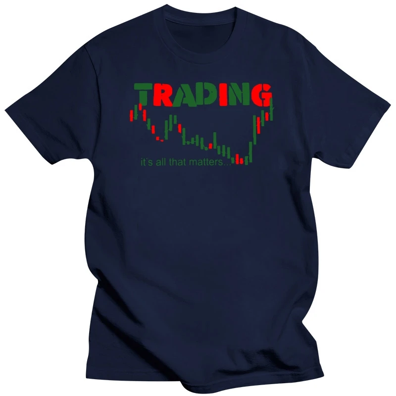 Men's O-neck Share Stock Trading Tee Shirt Investment Forex Stock market Candlestick chart Harajuku T shirt