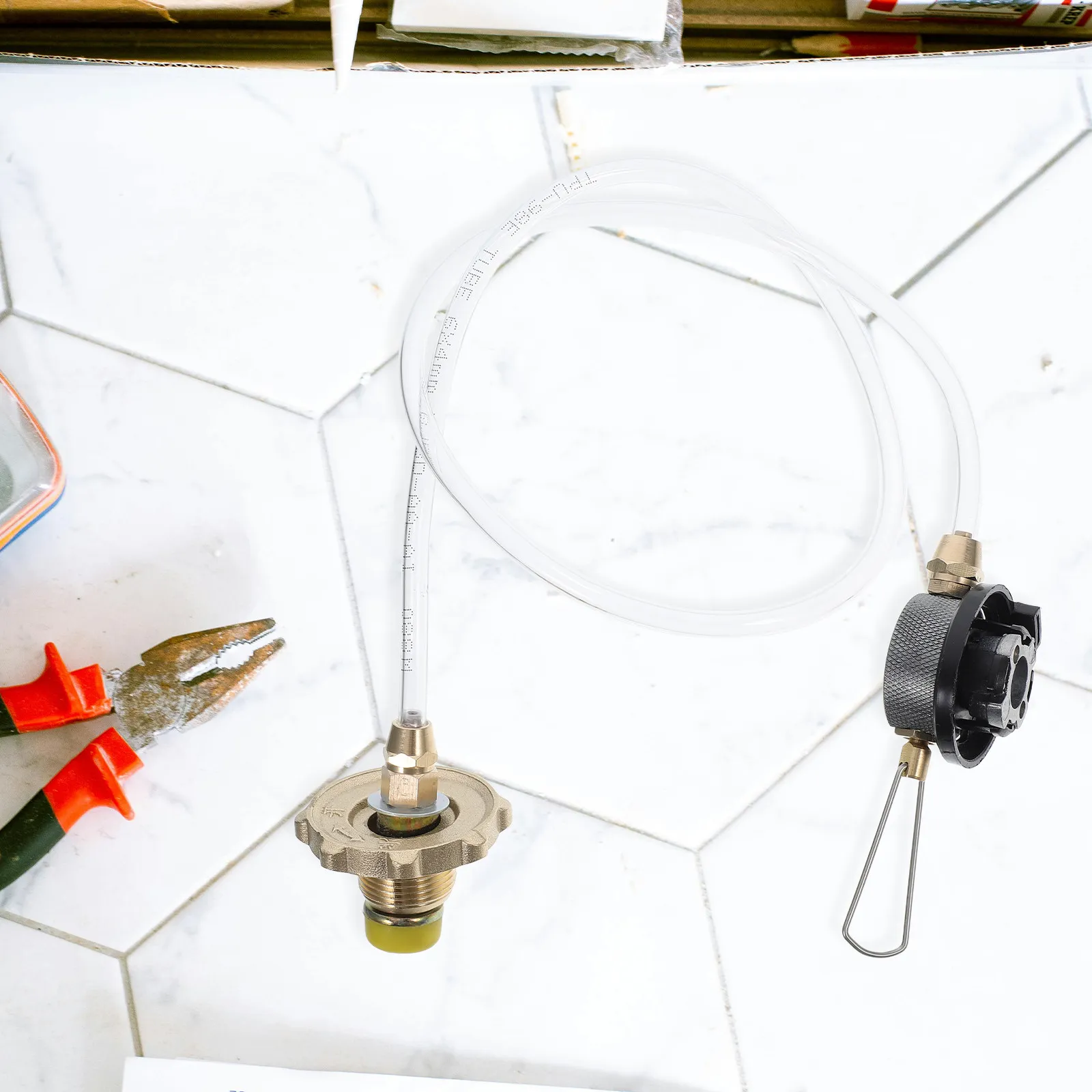 

Переходник для пропанового газового шланга, портативный соединитель для походной плиты, запасная часть для бутанового баллона, для использования на природе и в походах