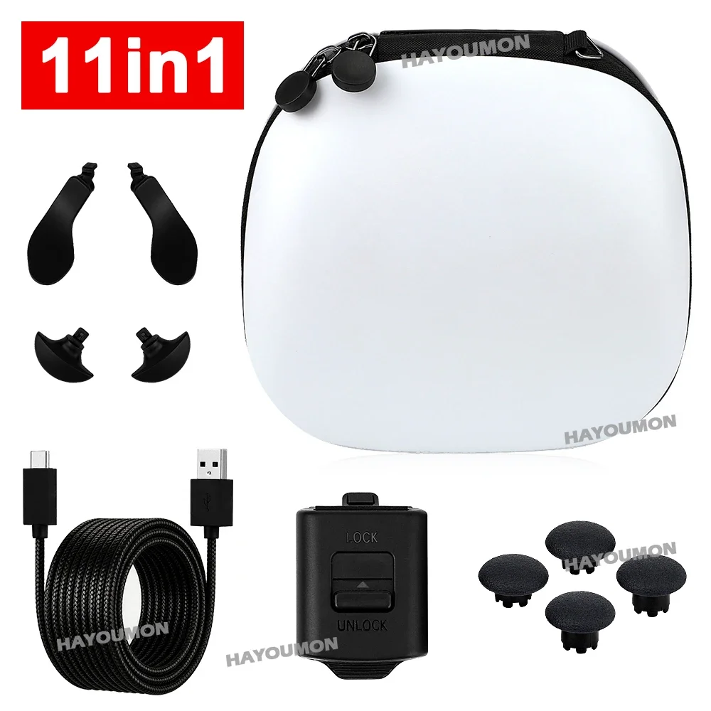 11-in-1-for-ps5-dse-edge-controller-carrying-bag-4-thumbstick-caps-4-metal-back-paddles-1-braided-usb-cable-1-lock-housing