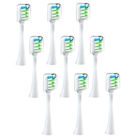 9PCS Replacement Brush Heads For SOOCAS V1 V2 X3 X3U X5 D2 D3 SOOCARE Sonic Electric Toothbrush Head Soft Bristle