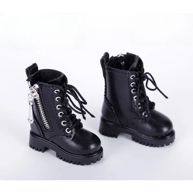 1/6 مقياس أحذية سميكة سوليد أسود الدانتيل يصل جوفاء سستة الأحذية نموذج ل 12 "PH TBL لعبة أرقام الجسم