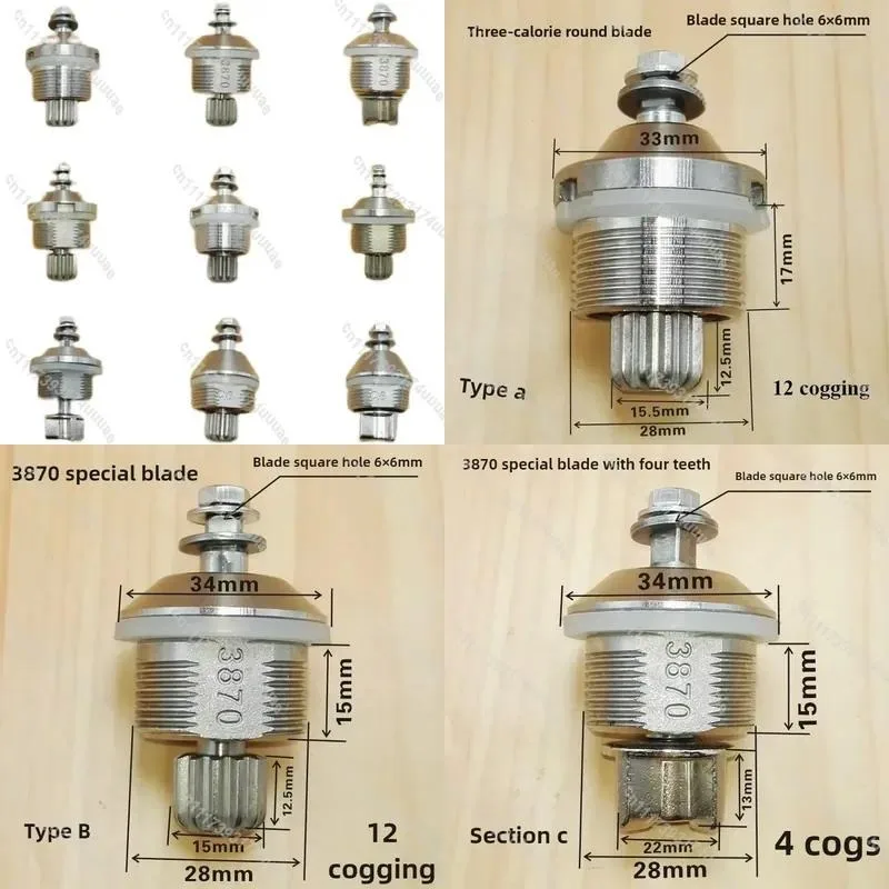 Knife Blade Set Replacement Parts for Soy Milk Maker Smoothie Blender Juice Mixer Food Processor Accessories