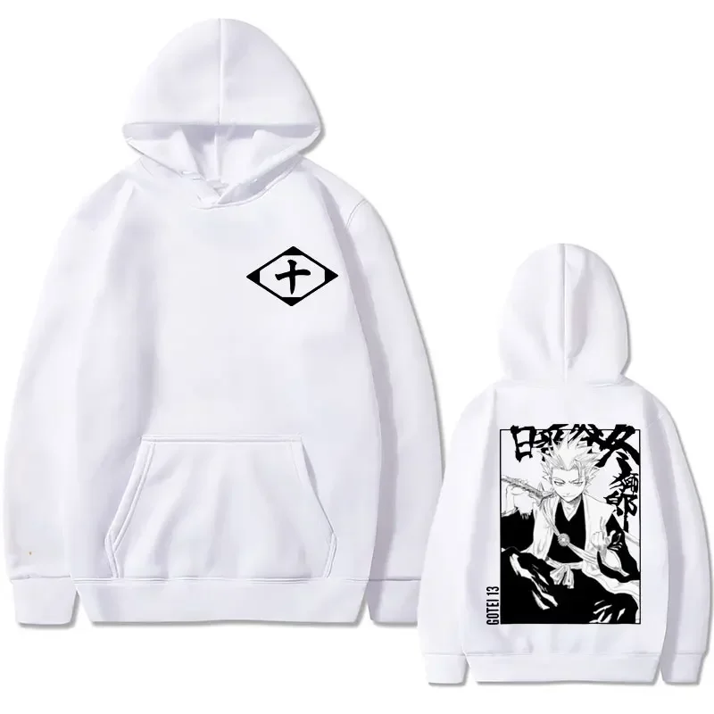 Japan anime bleach Hitsugaya touhirou gopei 10 graphic hoodie men casual sweatshirt man pullover men's manga fashion streetwear