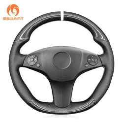 MEWANT Genuine Leather Suede Car Steering Wheel Covers for Mercedes Benz C63 AMG W204 CLS-Class CLS C219 W212 C207 E63 2008-2015