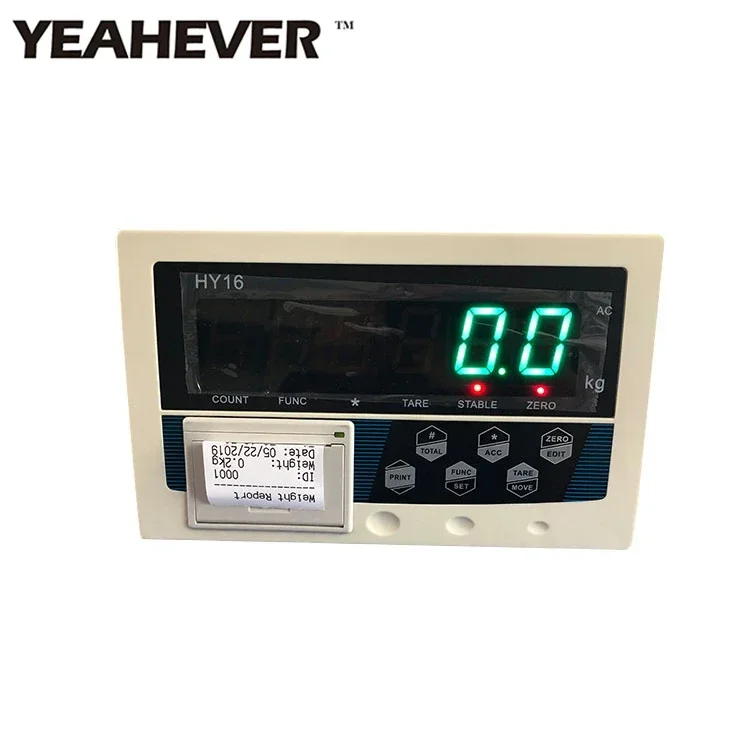 HY16 High Quality Weighing Indicator with printer connect with all kinds of weighing scales