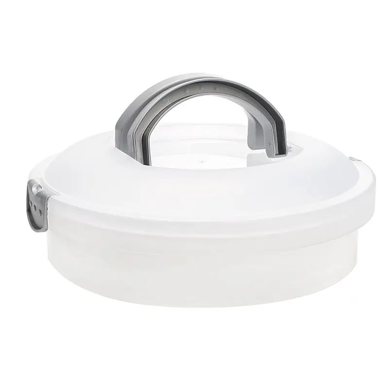 

Y51A-Portable 12 Inch Round Dessert Carrier With Lid And Handle, Food Container For Pie, Cupcake, Cheesecake, Deviled Egg